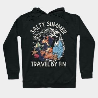 Salty Summer Travel Dog Lover Hoodie